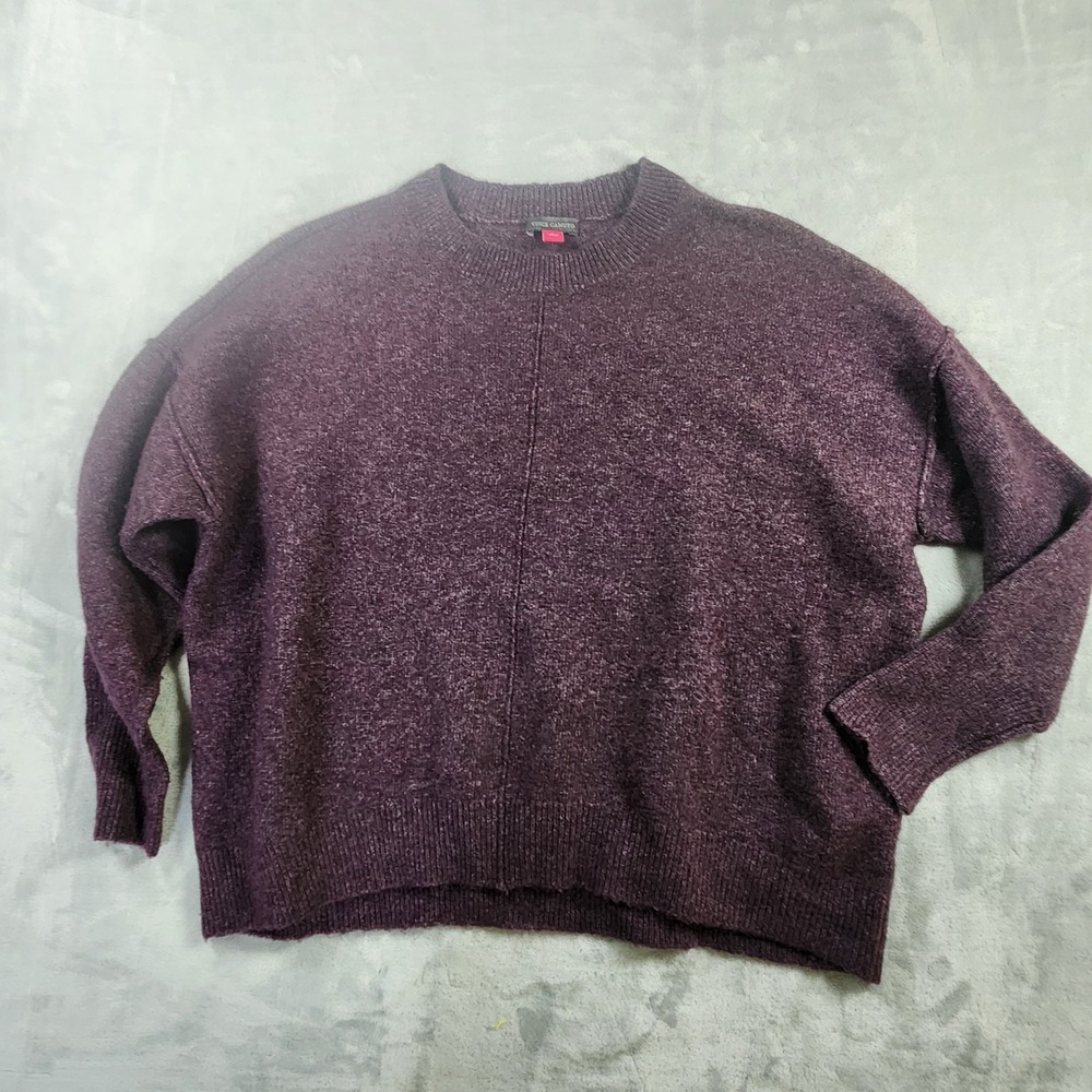 Vince Camuto Womens Size L Purple Crew‎ Neck Soft Sweater